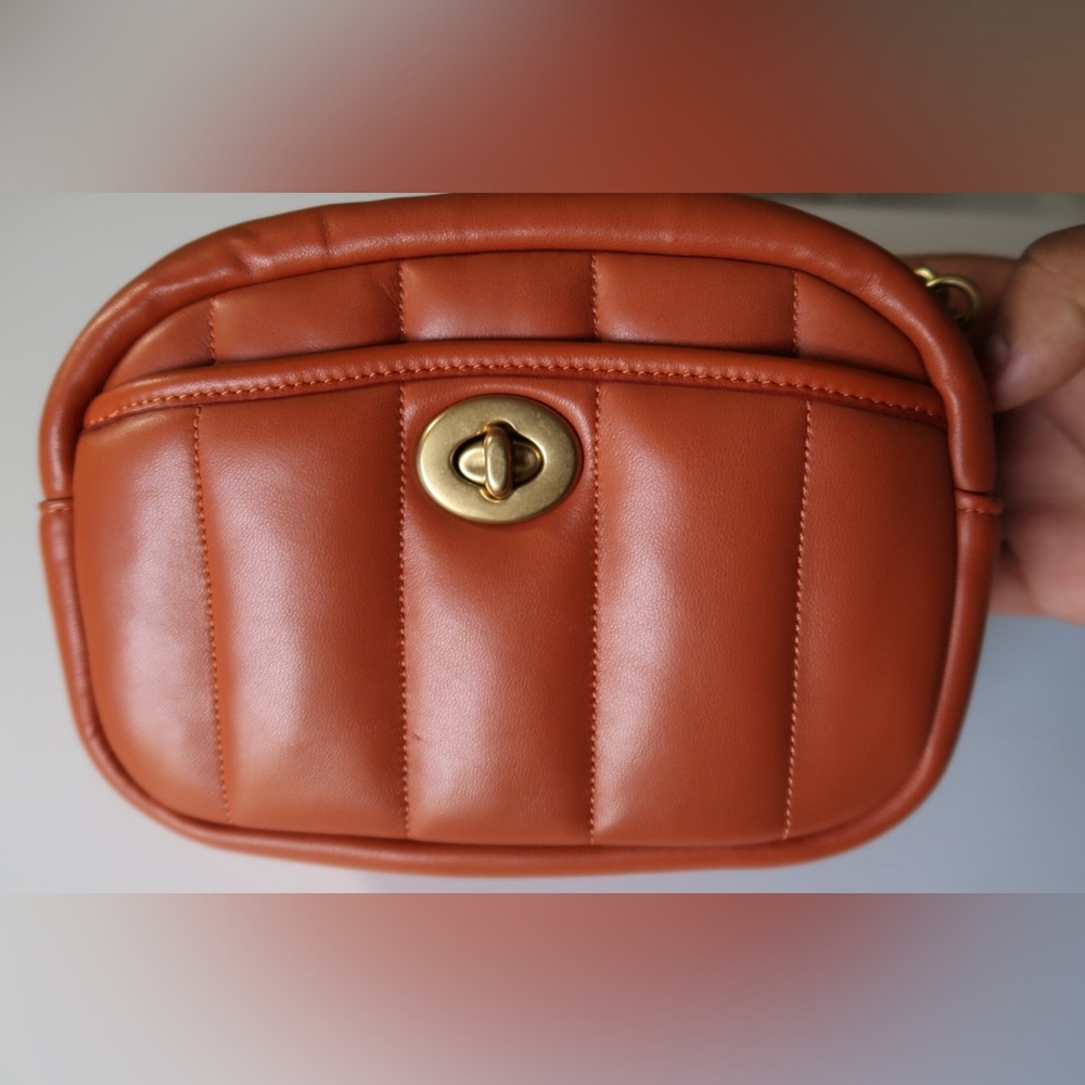 Coach Retail Pillow Quilted Camera Crossbody Bag